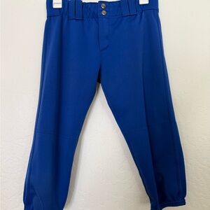 Kids Blue capri baseball/softball pant